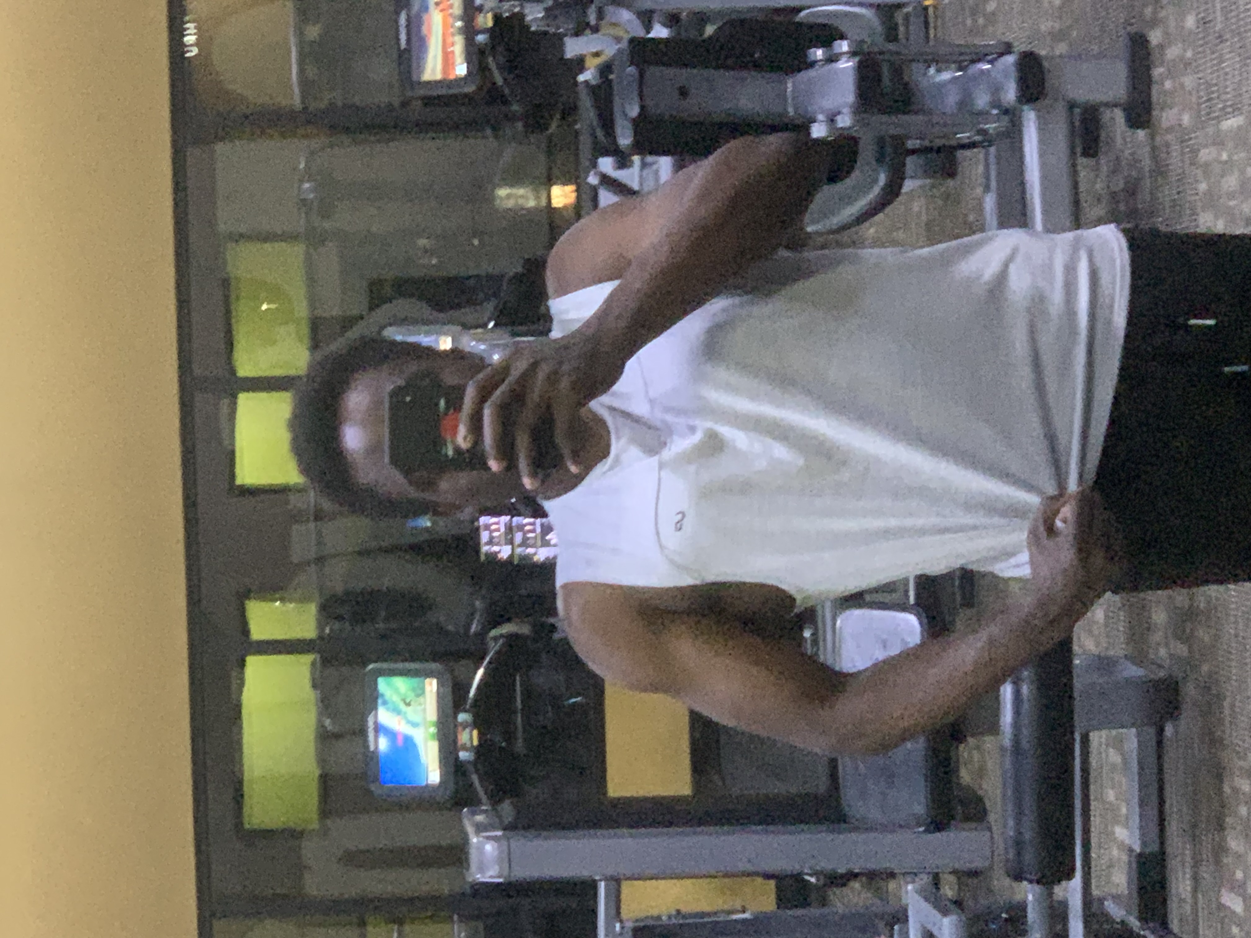 At the gym